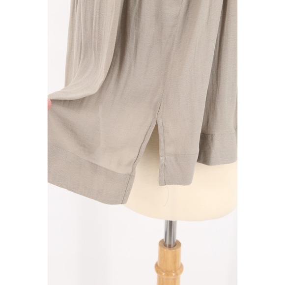 Free People Darcy Top Size M TAUPE Super V Neck Draped Sleeveless - Picture 6 of 11
